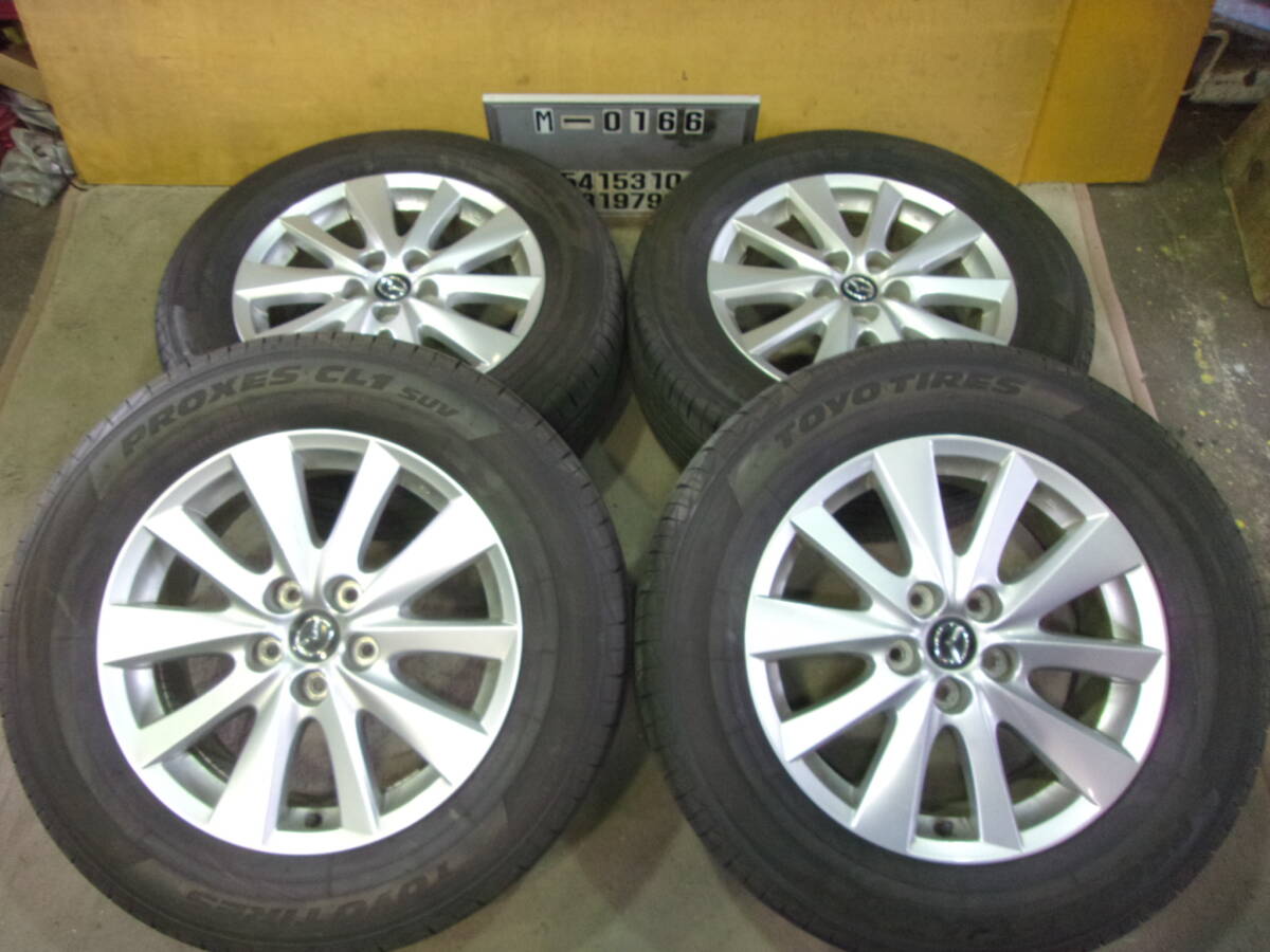 送料無料，新作 M- 0166 タイヤ屋225/65R17マツダアルミ付き４本 7J 114.3 5穴 +50 ⑱ 本州(ラジアルタイヤ)｜売買されたオークション情報、yahooの商品情報をアーカイブ公開 - オークファン 5穴