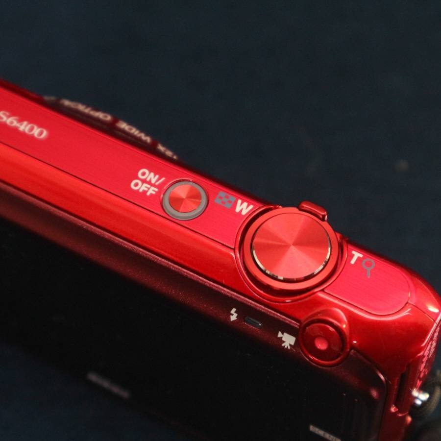 Nikon COOLPIX S6400 コンパクトデジタルカメラ 本体 レッド【充電器欠品】1602万画素 光学12倍ズーム ニコン クールピクス◆837f09_4
