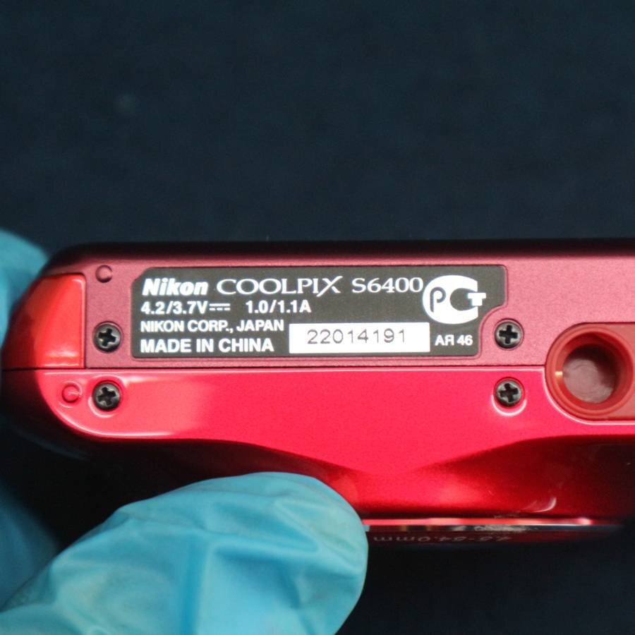Nikon COOLPIX S6400 コンパクトデジタルカメラ 本体 レッド【充電器欠品】1602万画素 光学12倍ズーム ニコン クールピクス◆837f09_6
