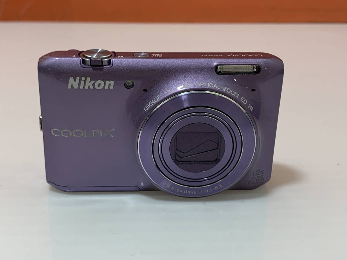 260294◆Nikon　COOLPIX　S6400　コンパクトデジタルカメラ　パープル　バッテリー欠品　写真追加あり◆C1_1