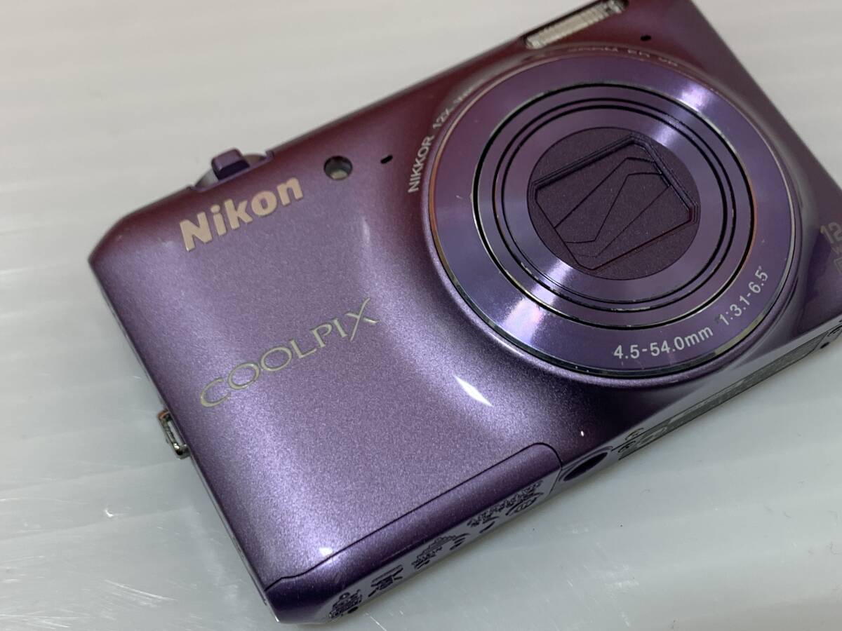 260294◆Nikon　COOLPIX　S6400　コンパクトデジタルカメラ　パープル　バッテリー欠品　写真追加あり◆C1_2