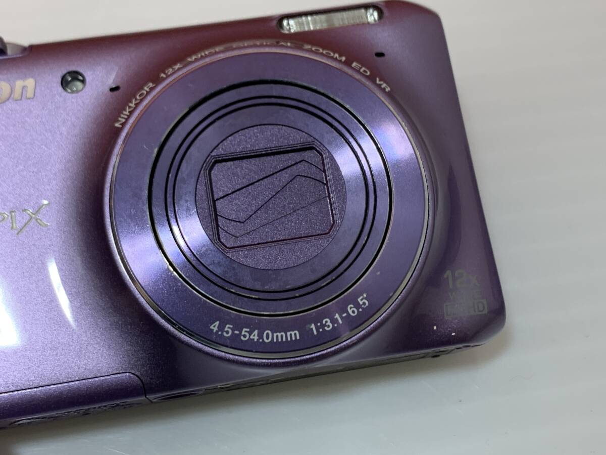 260294◆Nikon　COOLPIX　S6400　コンパクトデジタルカメラ　パープル　バッテリー欠品　写真追加あり◆C1_3