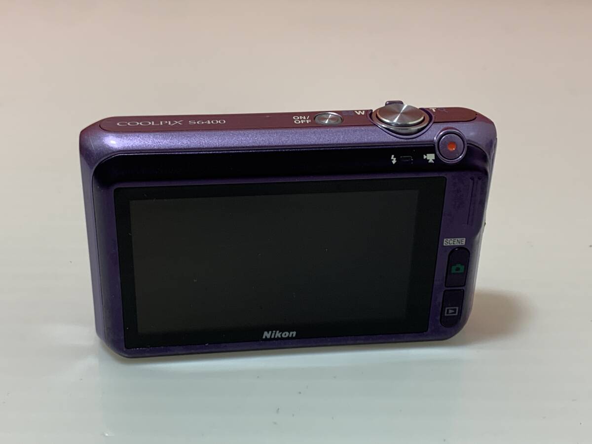260294◆Nikon　COOLPIX　S6400　コンパクトデジタルカメラ　パープル　バッテリー欠品　写真追加あり◆C1_7