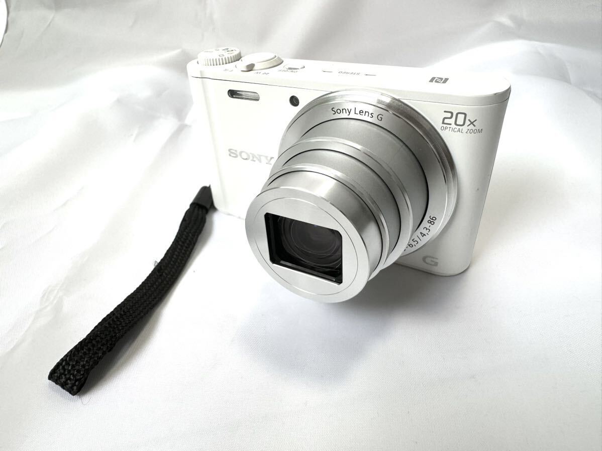 美品☆ バッテリー付き SONY Cyber-Shot DSC-WX350 ホワイト ソニー 