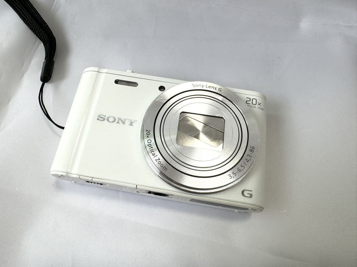 美品☆ バッテリー付き SONY Cyber-Shot DSC-WX350 ホワイト ソニー 