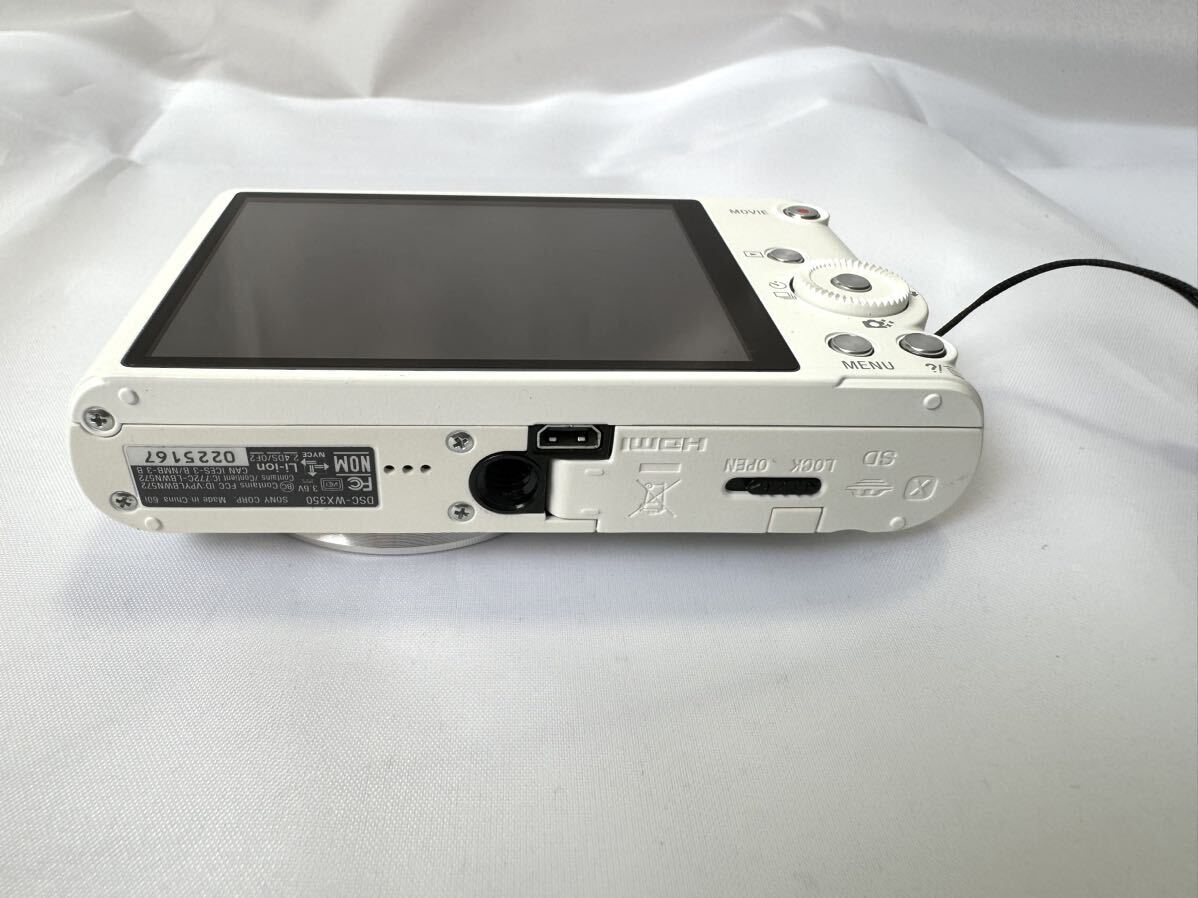 美品☆ バッテリー付き SONY Cyber-Shot DSC-WX350 ホワイト ソニー 