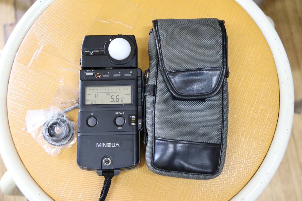 ミノルタ MINOLTA フラッシュメーター FLASH METER Ⅳ　４ケース付_1