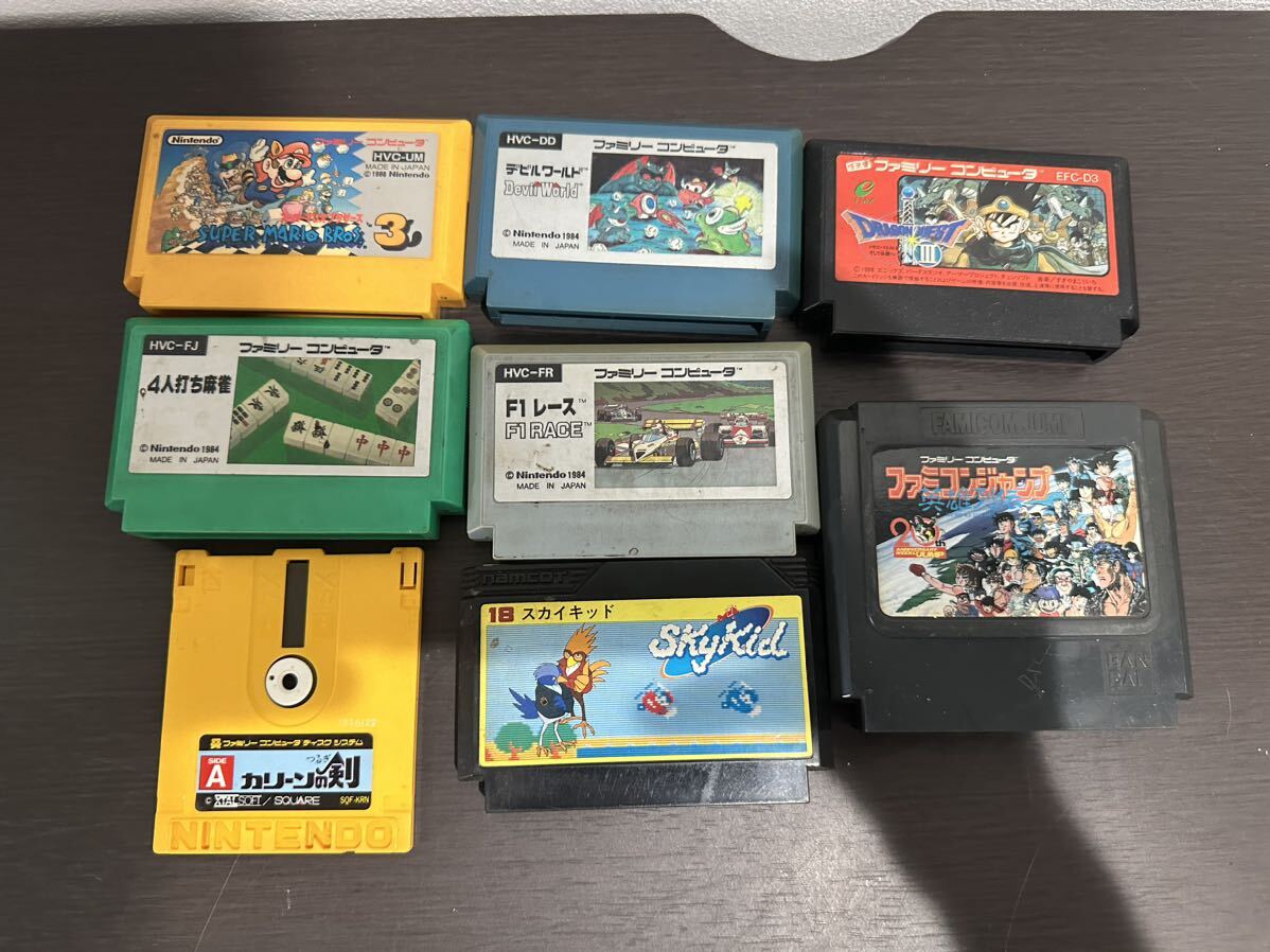 FC ファミコン ソフト まとめ8本 ファミコンジャンプ マリオ3 デビル