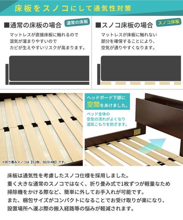 最新作，限定セール USBコンセント付きのロータイプベッド(やや軟らかめグレーマットレス）付 ダブル　ブラックフレーム