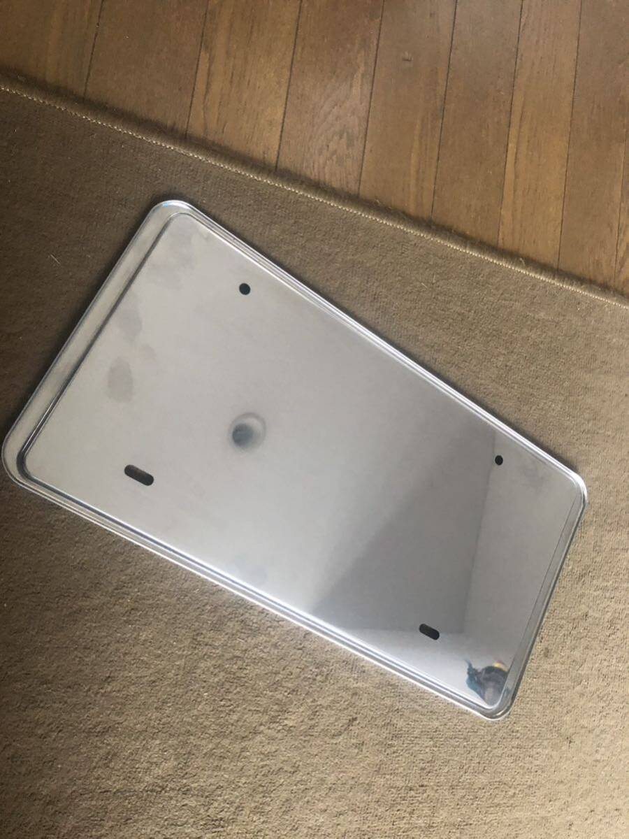 トラック　大型　薄型ナンバーフレーム　ナンバー枠　ナンバープレート　新品未使用　ステンレス製_2