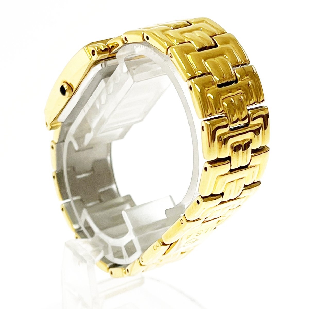 【1円スタート】CREDIT SUISSE クレディスイス INGOT インゴット FINE GOLD 999.9 ゴールド文字盤 QZ ボーイズ腕時計 ジャンク 295010_4