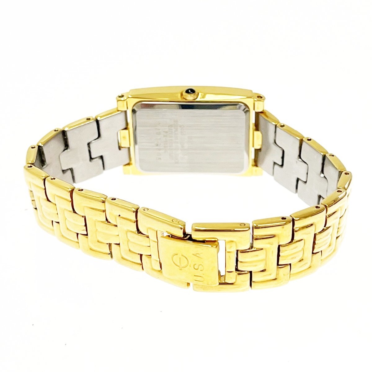 【1円スタート】CREDIT SUISSE クレディスイス INGOT インゴット FINE GOLD 999.9 ゴールド文字盤 QZ ボーイズ腕時計 ジャンク 295010_5