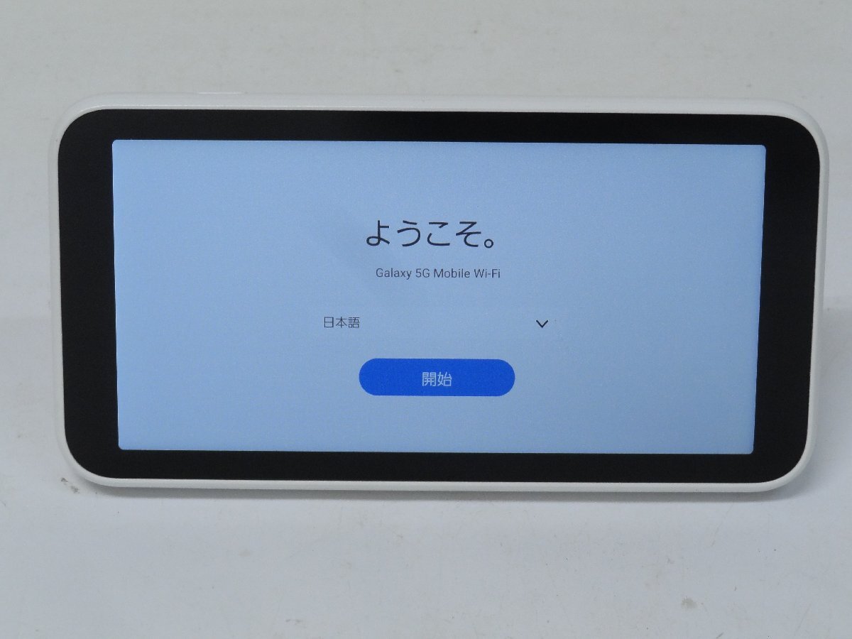 ユ□/Zこ8159 au Galaxy 5G Mobile Wi-Fi SCR01 リセット済 利用制限