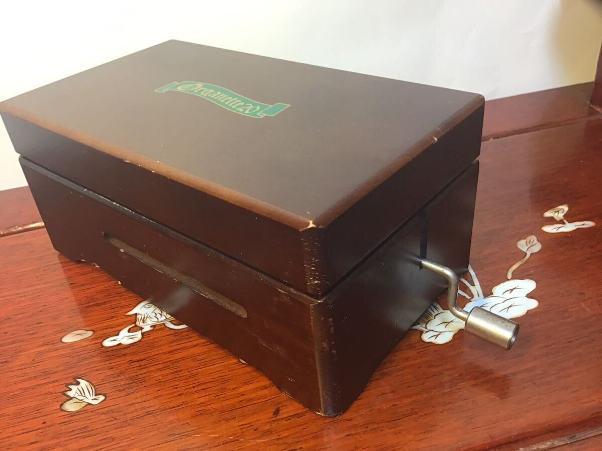 智】オルゴール SANKYO 三協オルガニート20 手回しカード式 動作品