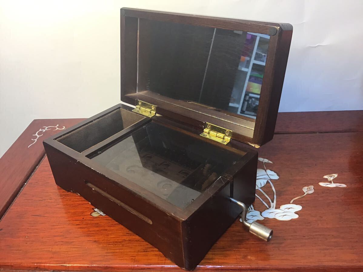 智】オルゴール SANKYO 三協オルガニート20 手回しカード式 動作品