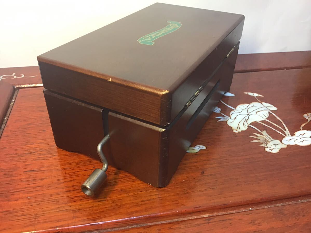智】オルゴール SANKYO 三協オルガニート20 手回しカード式 動作品