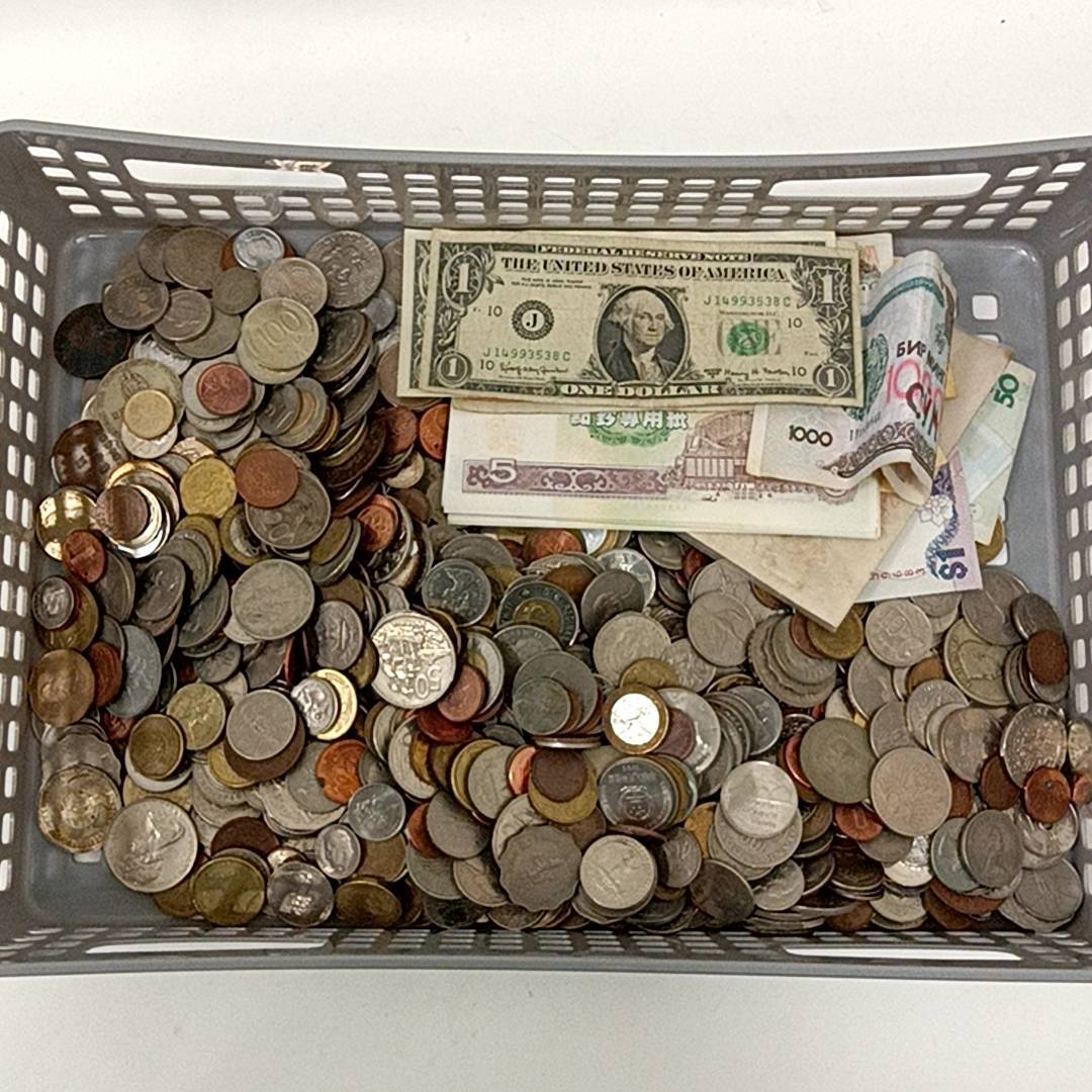 まとめ 外国銭 外国硬貨 硬貨 重量約5kg 以上 外国紙幣 外国古銭 大量