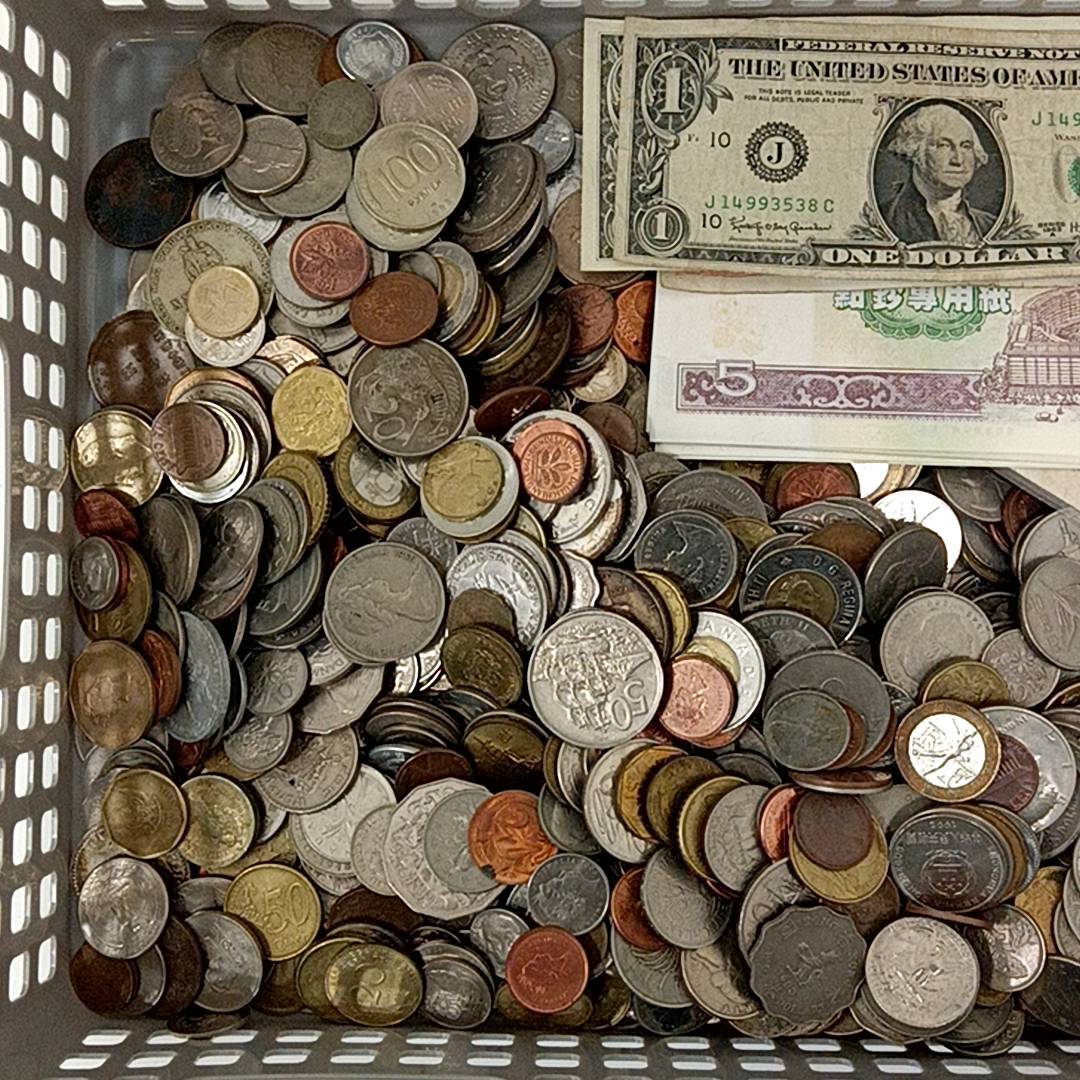 まとめ 外国銭 外国硬貨 硬貨 重量約5kg 以上 外国紙幣 外国古銭 大量
