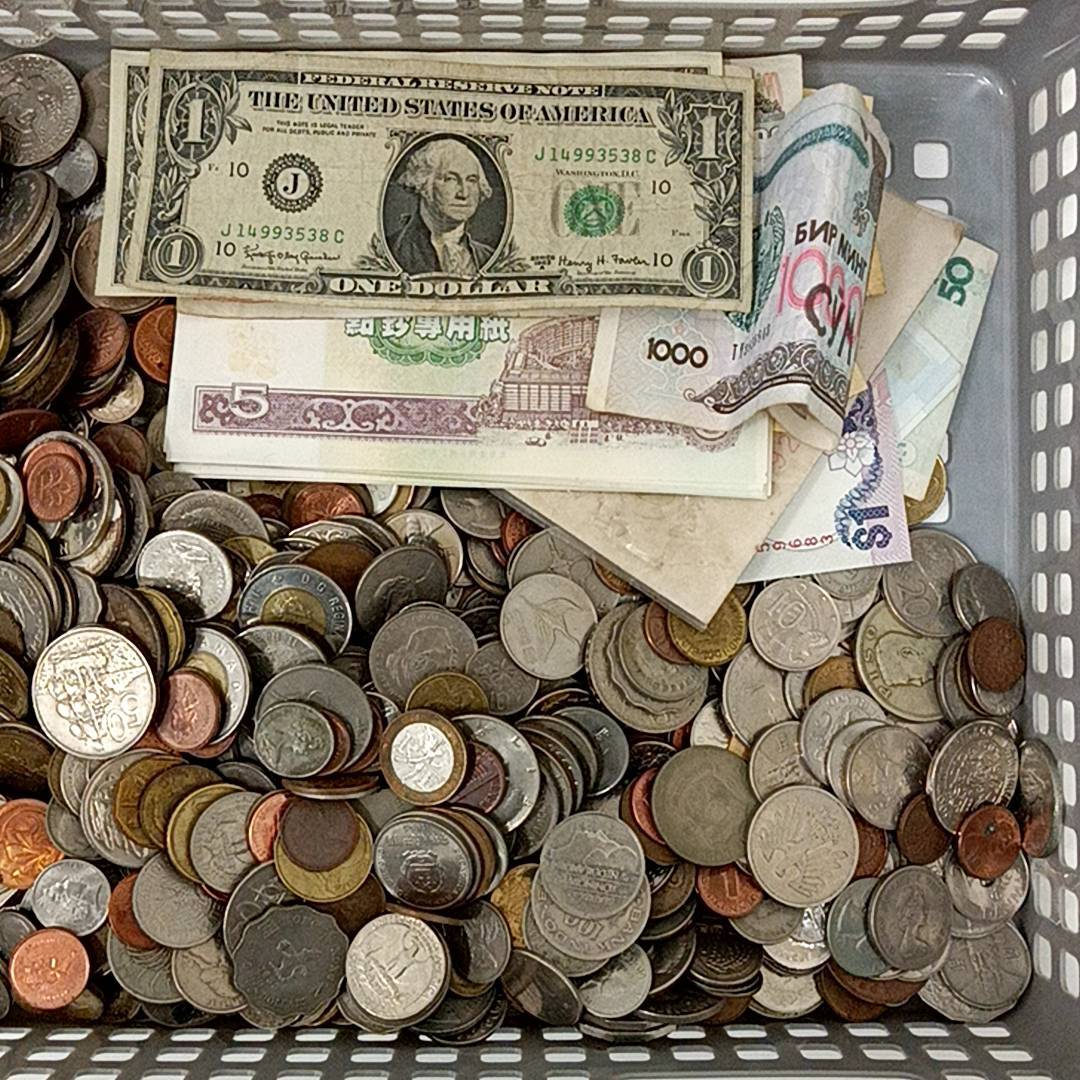まとめ 外国銭 外国硬貨 硬貨 重量約5kg 以上 外国紙幣 外国古銭 大量