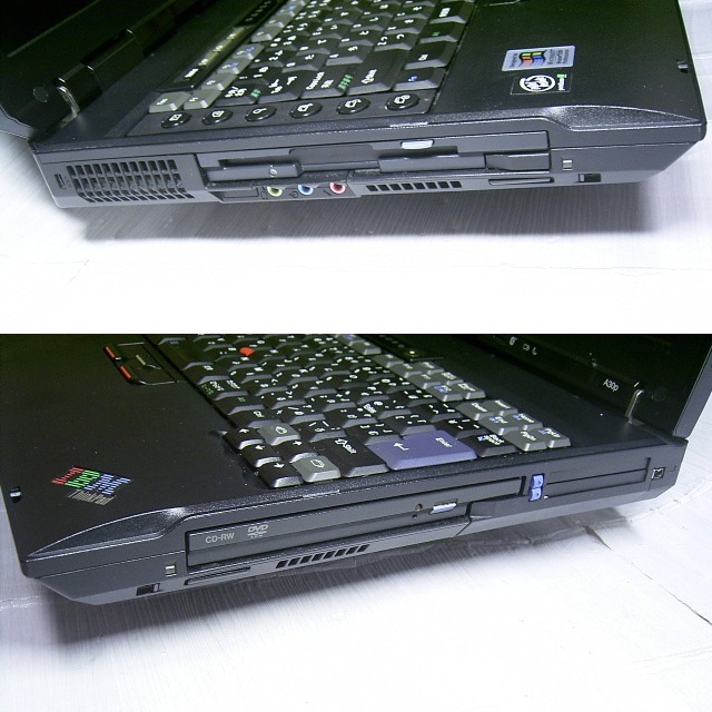 ジャンク ThinkPad A30p 14インチ液晶上半身に交換_7