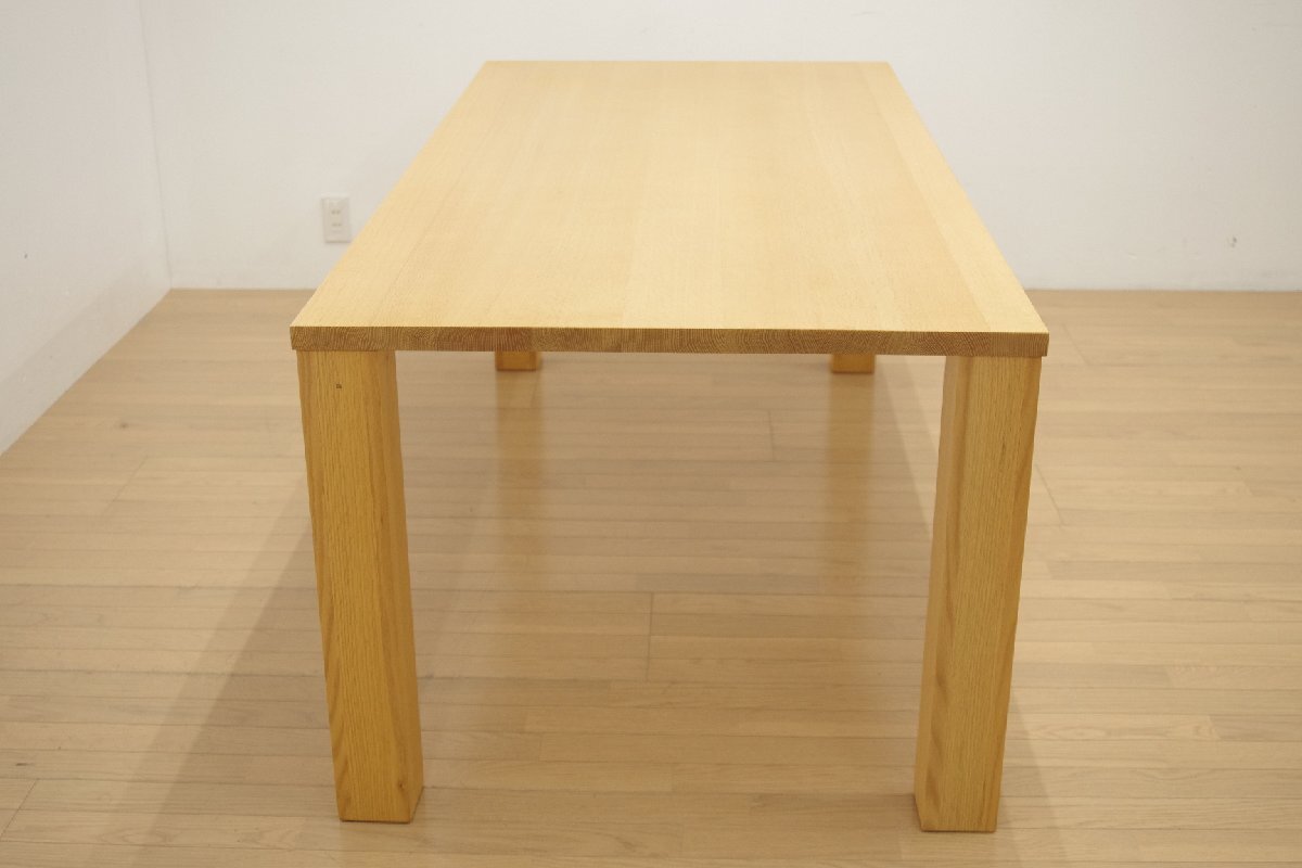 展示品 柏木工 オーダーテーブル 6人掛け オーク無垢材 195×90cm 食卓