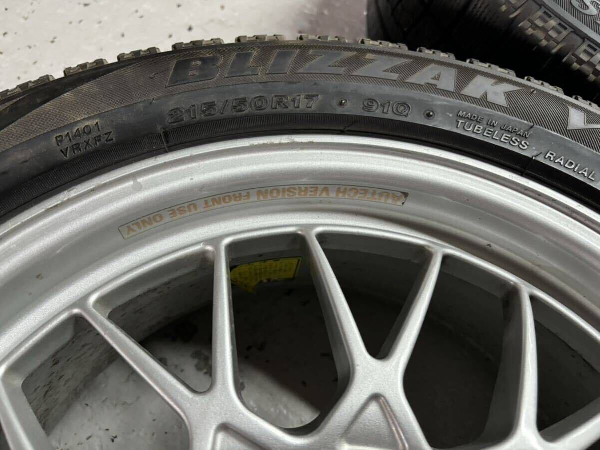WGNC34 ステージア260RS 純正BBSアルミ 7J+20 7J+30 ブリヂストンVRX 