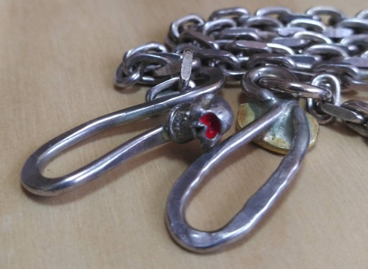 STOP LIGHT　ストップライト stoplight 2019　スカルフック　チェーン スターリング シルバー925　18Ｋメタル_2