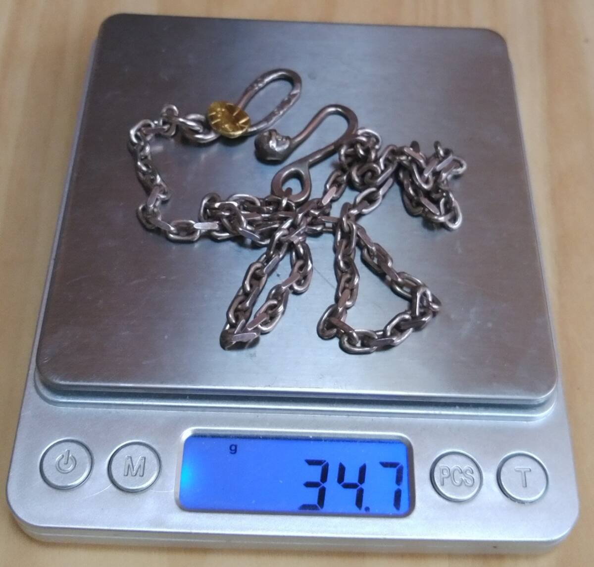 STOP LIGHT　ストップライト stoplight 2019　スカルフック　チェーン スターリング シルバー925　18Ｋメタル_5