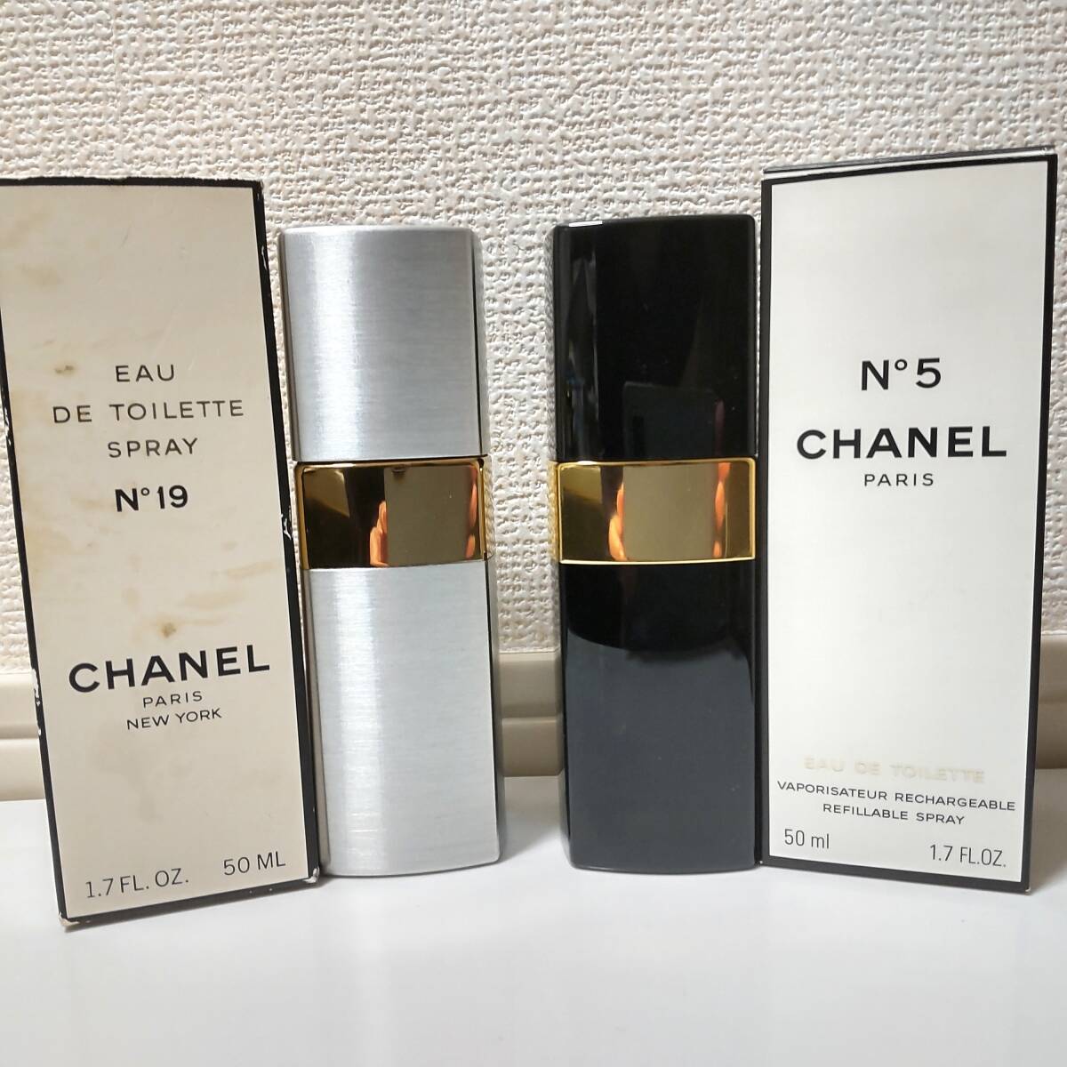 CHANEL シャネル香水2点 No19 N°19 19番 No5 N°5 5