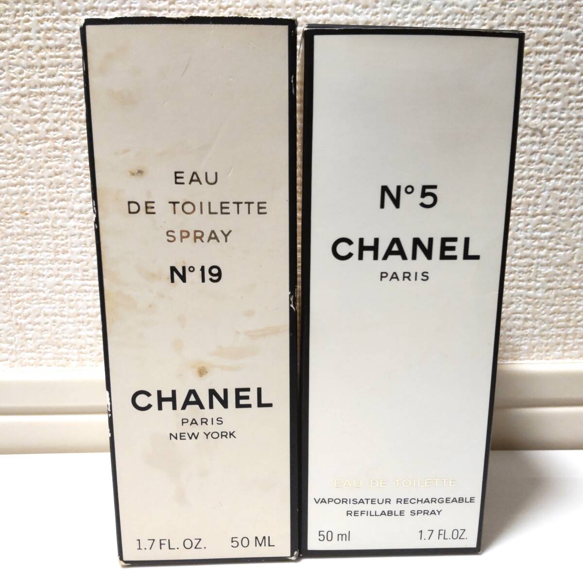 CHANEL シャネル香水2点 No19 N°19 19番 No5 N°5 5番 オードゥトワ