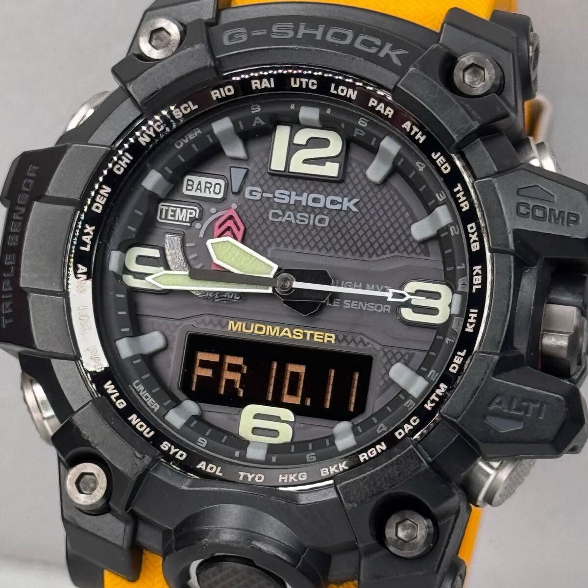 美品 G-SHOCK GWG-1000-1A9JF MUDMASTER タフソーラー電波受信 電波 
