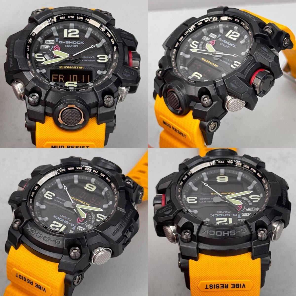 美品 G-SHOCK GWG-1000-1A9JF MUDMASTER タフソーラー電波受信 電波 