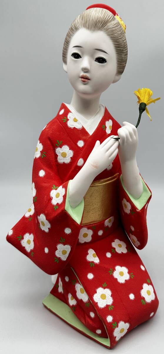 y3379TT 【1円スタート】 博多人形？ 日本伝統工芸品 日本人形 陶器