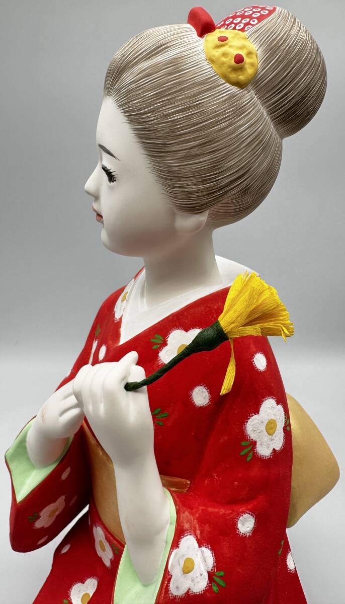 y3379TT 【1円スタート】 博多人形？ 日本伝統工芸品 日本人形 陶器