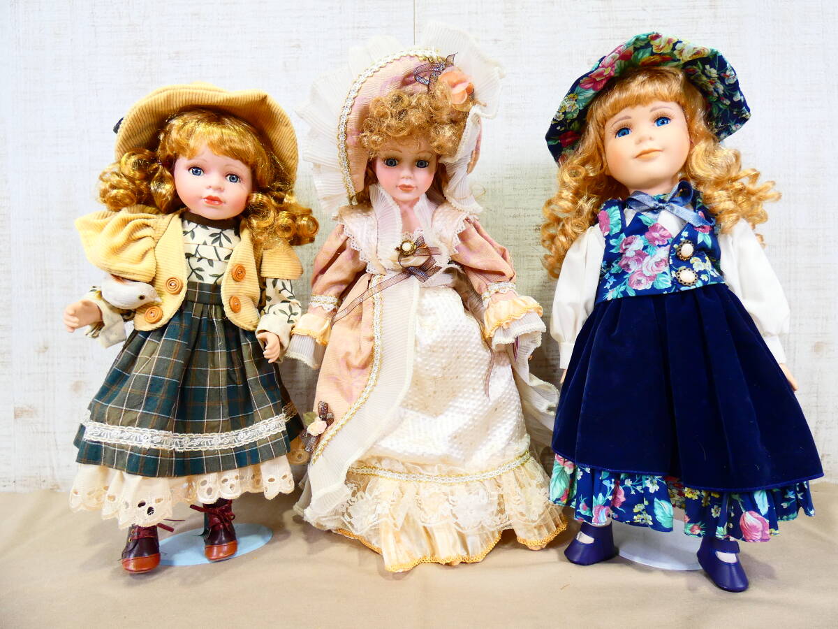 ◎ジャンク 女の子人形 ビスクドール/ポーセリンドール 7体セット