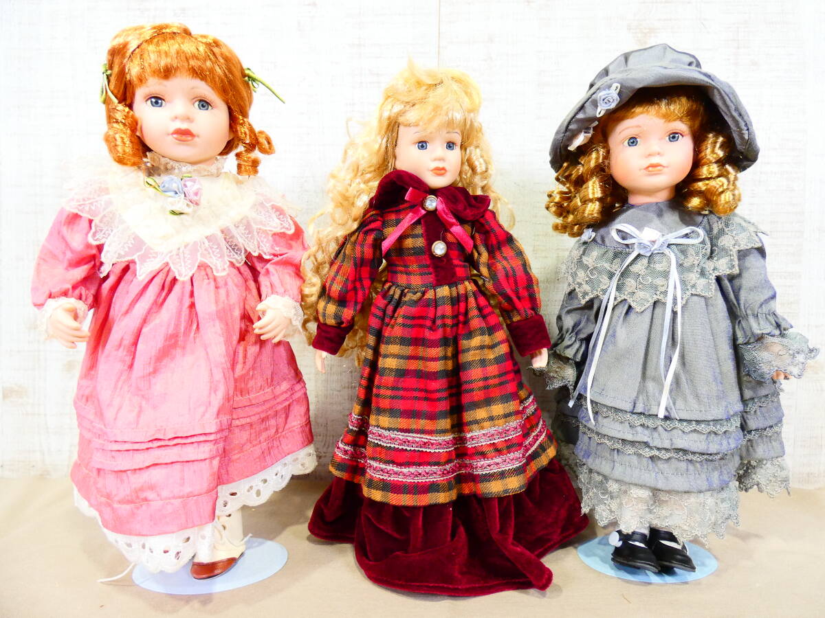 ◎ジャンク 女の子人形 ビスクドール/ポーセリンドール 7体セット