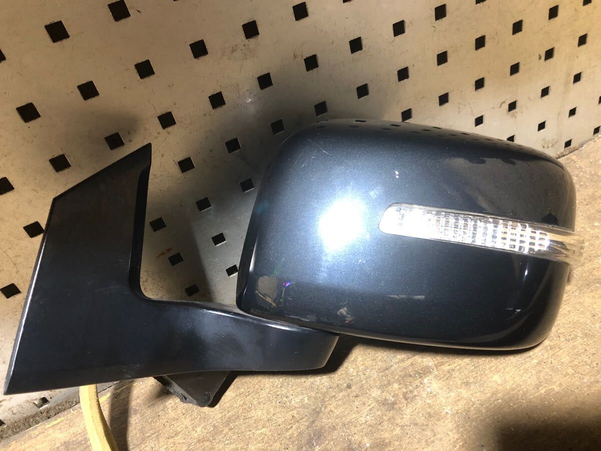 MH34S MH44S ワゴンR スティングレー 左 ドアミラー カラー ZJ3 ブルーイッシュブラックパール3 配線7本 電動格納 ウィンカー 動作OK★_1