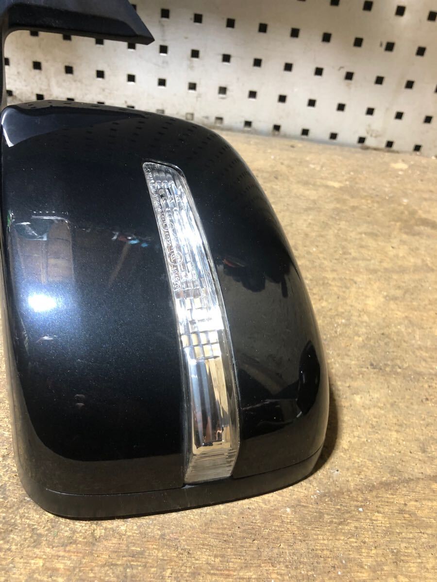 MH34S MH44S ワゴンR スティングレー 左 ドアミラー カラー ZJ3 ブルーイッシュブラックパール3 配線7本 電動格納 ウィンカー 動作OK★_2