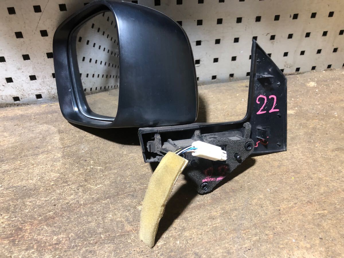 MH34S MH44S ワゴンR スティングレー 左 ドアミラー カラー ZJ3 ブルーイッシュブラックパール3 配線7本 電動格納 ウィンカー 動作OK★_5