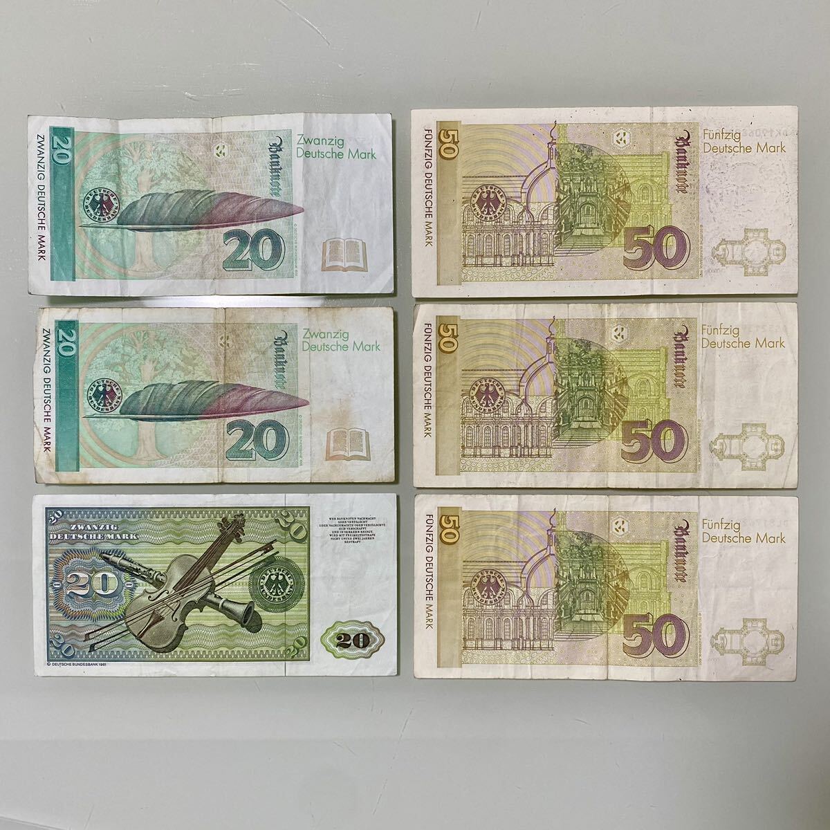 ドイツ紙幣まとめて 額面210マルク 外国紙幣 旧紙幣 現状品 (世界 ドイツ紙幣まとめて 額面210マルク 外国紙幣 旧紙幣 現状品 (世界