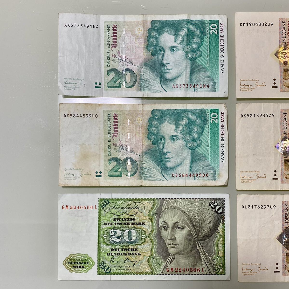 ドイツ紙幣まとめて 額面210マルク 外国紙幣 旧紙幣 現状品 (世界
