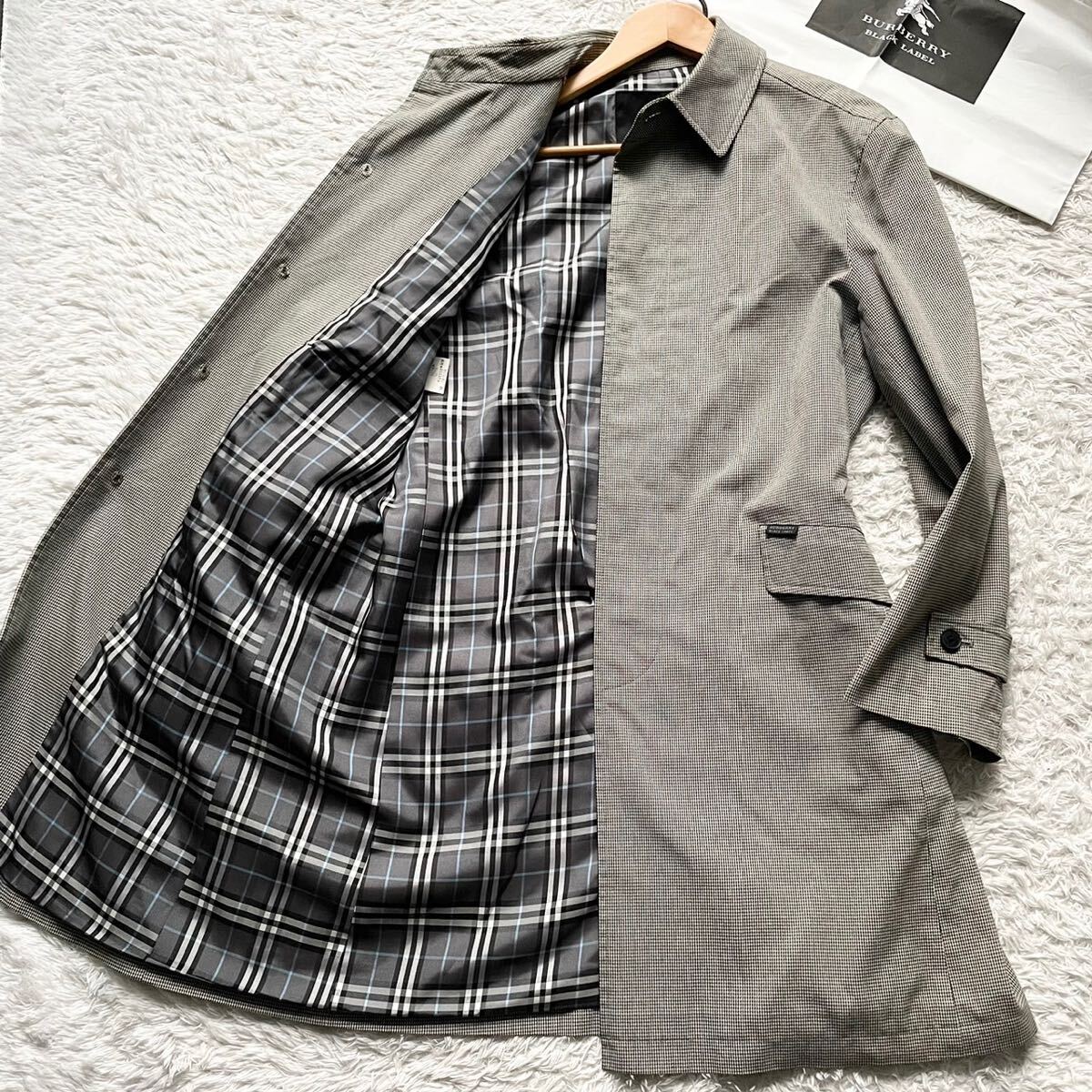 Lサイズ！バーバリーブラックレーベル ノバチェック☆BURBERRY BLACK
