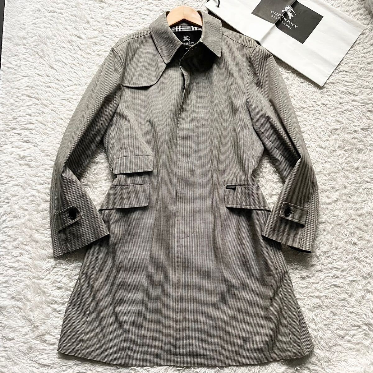 Lサイズ！バーバリーブラックレーベル ノバチェック☆BURBERRY BLACK