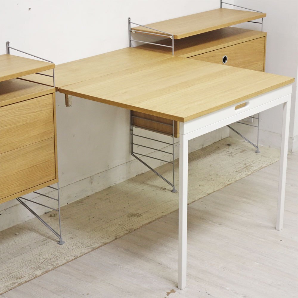 ● ストリングファニチャー String Furniture ストリングシステム 3連ユニットシェルフ オーク材 北欧 スウェーデン String &frasl; Furniture（ストリング the living インテリア・家具