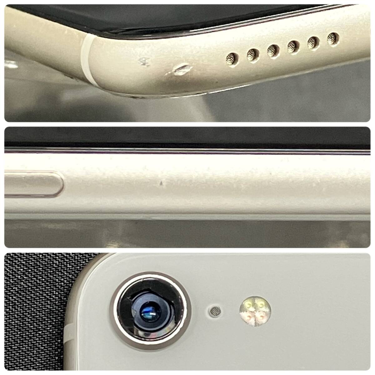 【中古 ジャンク品】SIMフリー iPhoneSE 第3世代 64GB スターライト MMYD3J/A バッテリー最大容量87% 利用制限〇 docomo版 SE3