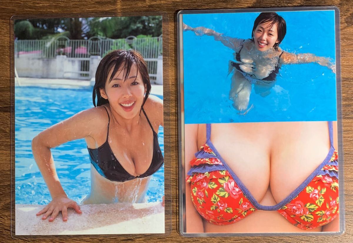 厚手ラミネート加工】井上和香 水着 A5サイズ 雑誌切り抜き 15