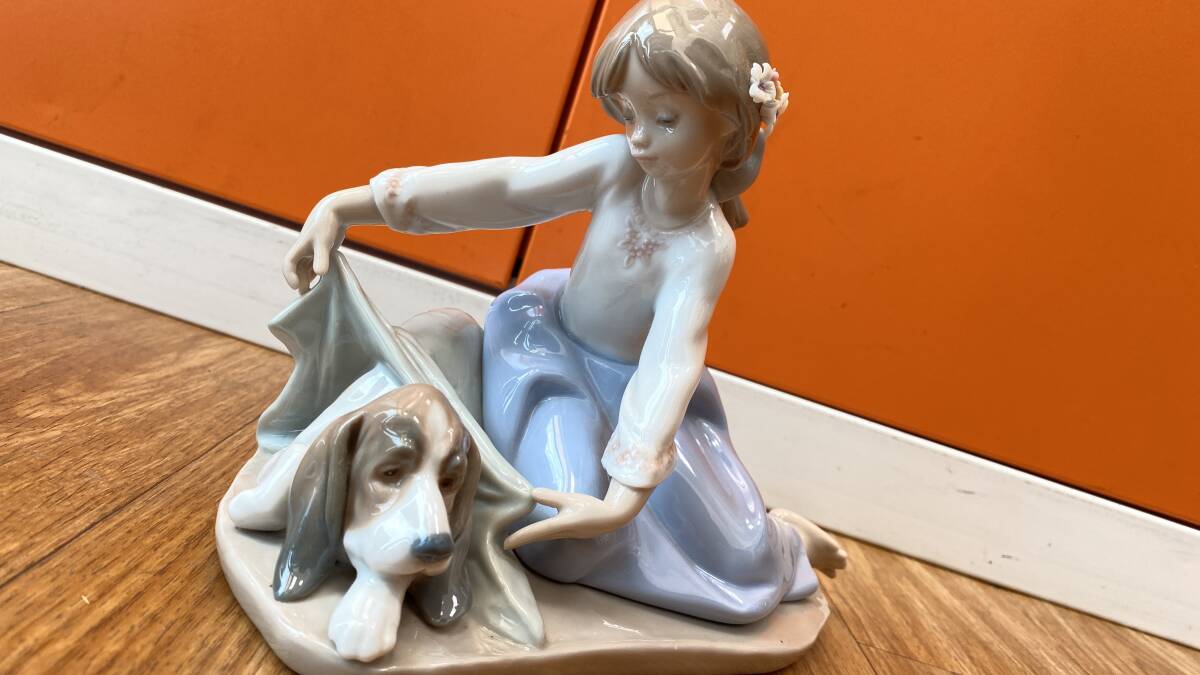 LLADRO リアドロ リヤドロ 人形 置物 5688 「風邪をひかないように