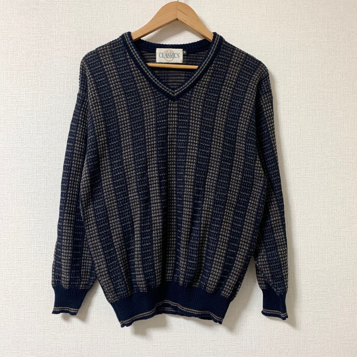 90s 90年代 アクリル ニット カナダ製 canada 古着 ヴィンテージ 
