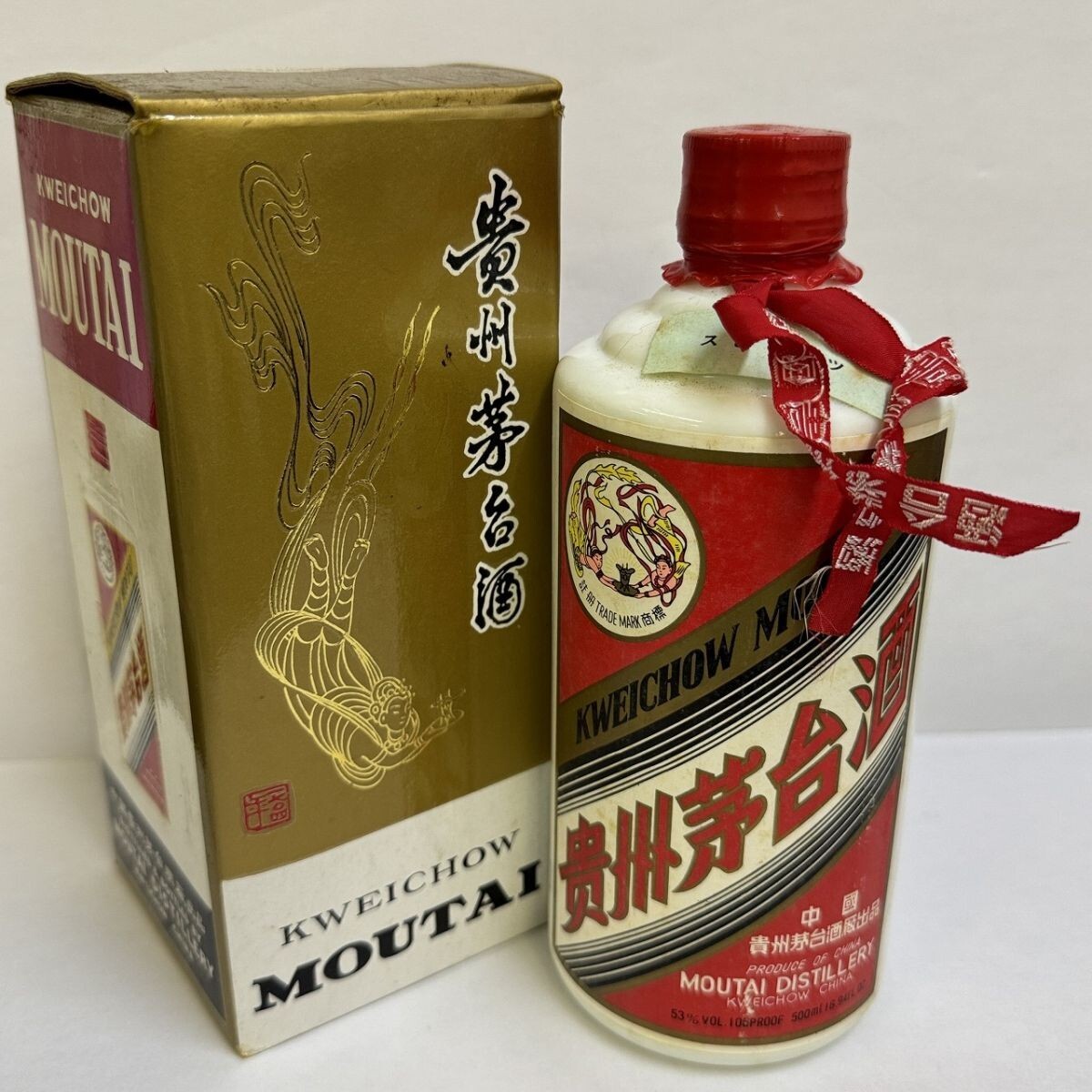 【稀少2010年製】貴州茅台酒 (マオタイ)43% 500ml 未開栓・箱付き Y433-I65-348 未開栓 貴州茅台酒 MOUTAI マオタイ 天女ラベル 中国酒