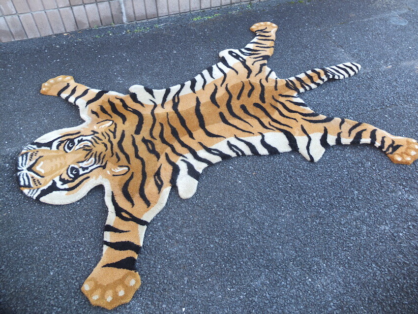 DULTON「Tiger rug」Made in India ダルトン タイガーデザイン ラグ